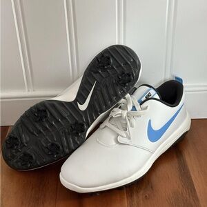 Nike Roshe G Tour White/Carolina Blue Golf Shoes Size Men's 10 Wide AR5579-105